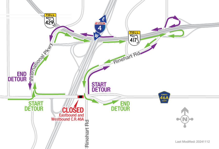 Rinehart Road Closing Overnight November 19-21