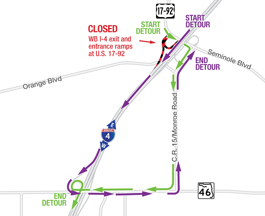 U.S. 17-92 Interchange Closing Overnight November 20-21