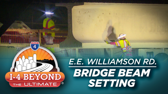 E.E. Williamson Rd. Bridge Beam Setting Video