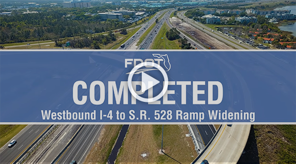 FDOT Completes Project to Double Capacity at Westbound I-4 Ramp to S.R. 528 Image 1