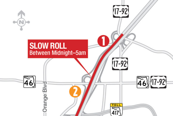 Traffic Pacing Operations On I-4 Near E.E. Williamson Road Scheduled ...