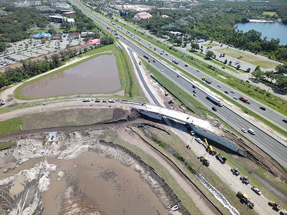 FDOT crews working on I-4 and Apopka-Vineland Road interchange improvements