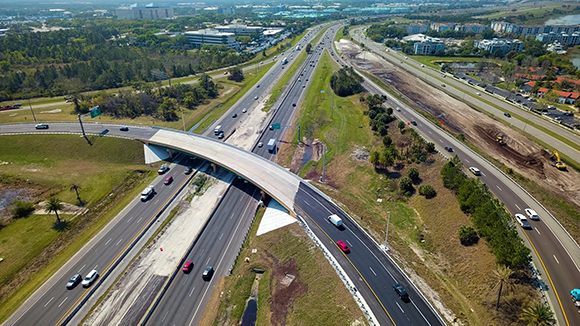 Westbound I-4 to eastbound State Road 528 ramp