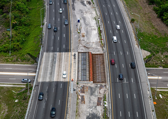 Central Florida Parkway deck pours